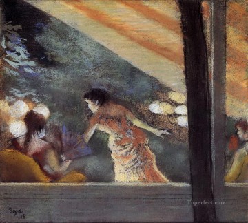 エドガー・ドガ Painting - カフェ・デ・アンバサダーにて 1885年 エドガー・ドガ